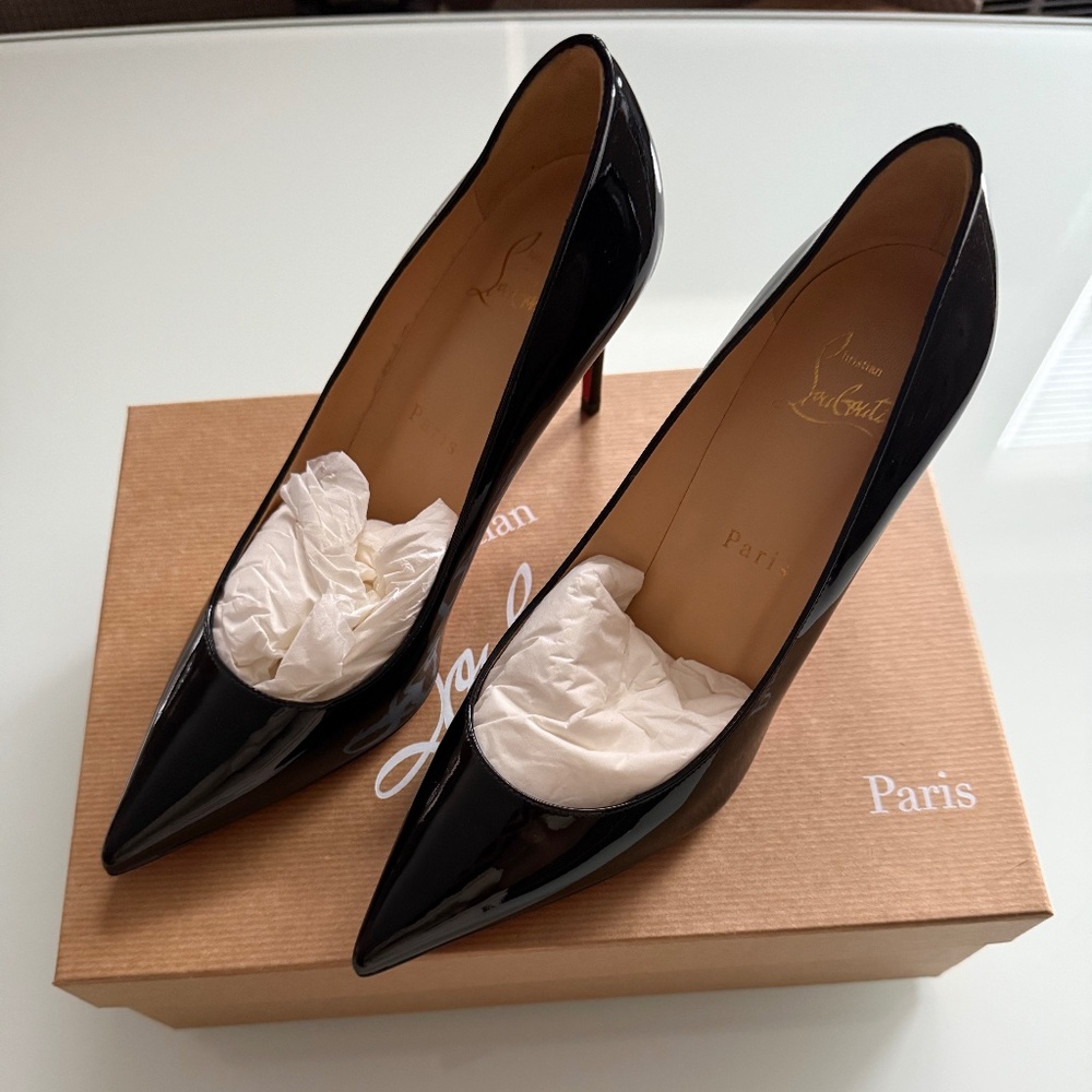 Christian Louboutin Kate 85mm Patent Pump - 36.5 - Picture 4 of 10